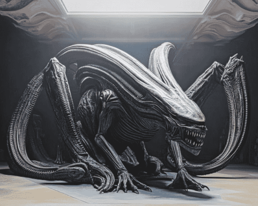 HR Giger Alien Dragons Diamond Painting