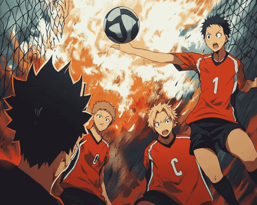 Haikyuu Nekoma vs Karasuno Diamond Painting