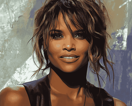 Halle Berry Celebrity Diamond Painting