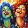 Happy Women Colorful Ladies Diamond Painting