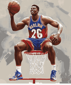 Harlem Globetrotters Basketball Star Diamond Painting