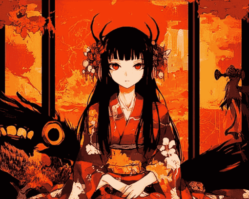 Hell Girl Anime Art Diamond Painting