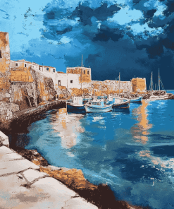 Heraklion Seascape Diamond Painting