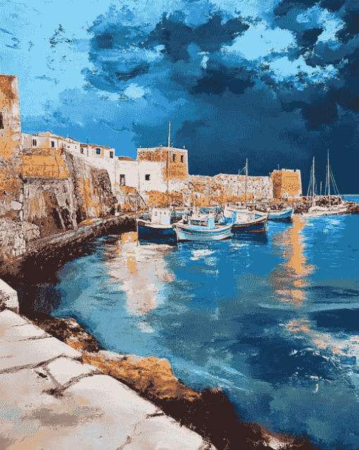 Heraklion Seascape Diamond Painting