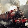 Hogwarts Express Steam Train Diamond Painting