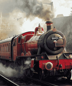 Hogwarts Express Steam Train Diamond Painting