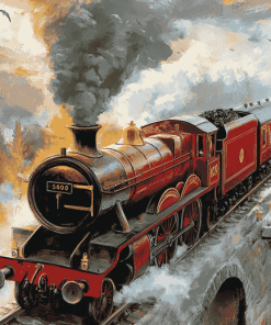 Hogwarts Steam Train Diamond Painting