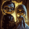 Horror Icon Bride Of Chucky Diamond Painting