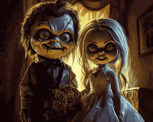 Horror Icon Bride Of Chucky Diamond Painting