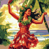 Hula Girl Animation Diamond Painting