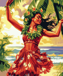 Hula Girl Animation Diamond Painting