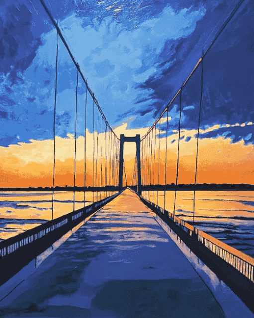 Hull Humber Bridge Seaside Diamond Painting