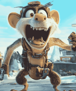 Ice Age Scrat Animation Diamond Painting