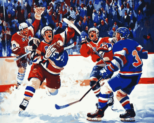 Ice Hockey Legends Miracle On Ice Diamond Painting