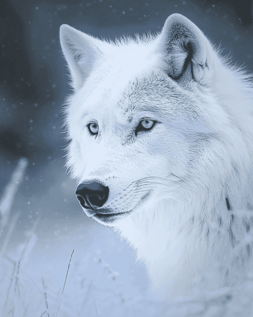 Ice Wolf Diamond Painting