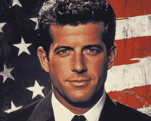 Iconic John Kennedy Jr Diamond Painting