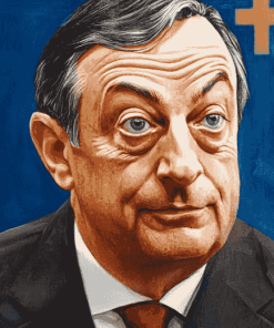 Iconic Mario Draghi Diamond Painting