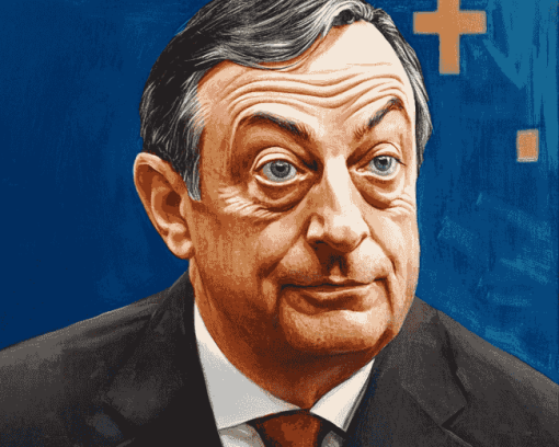 Iconic Mario Draghi Diamond Painting