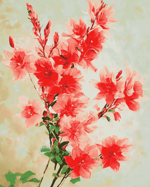 Indian Paintbrush Blossoms Diamond Painting