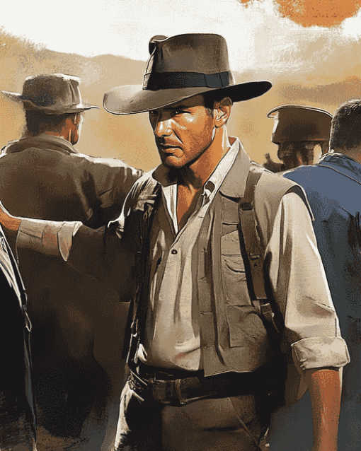 Indiana Jones Movie Characters Diamond Painting