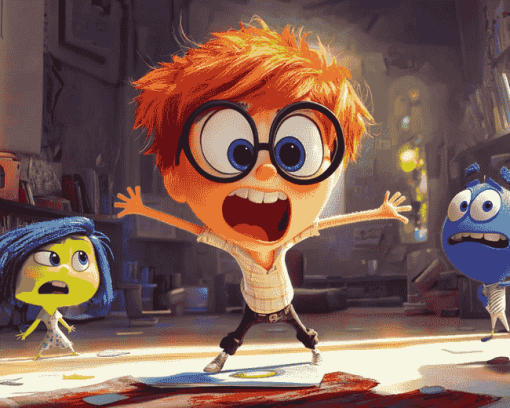 Inside Out Characters Joy Diamond Painting