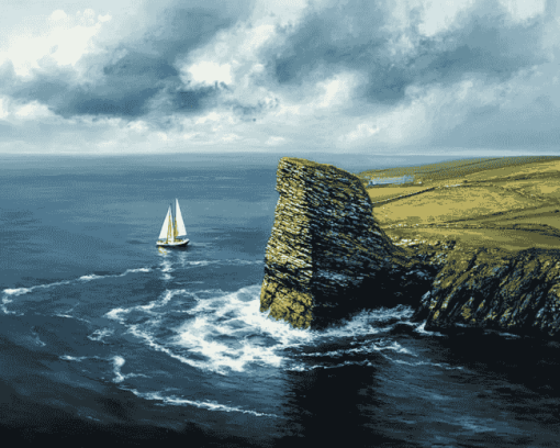 Irish Seascapes Sail Ships Diamond Painting