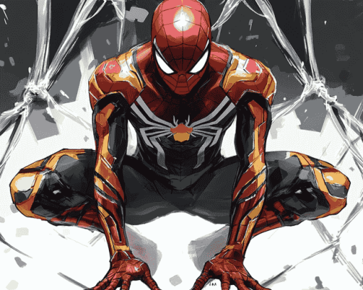 Iron Spider Hero Diamond Painting