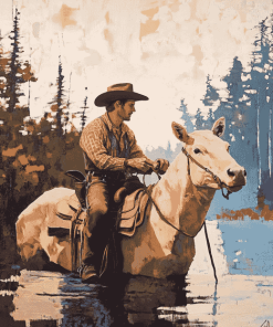 Isle Royale Cowboy Vintage Diamond Painting