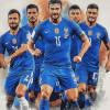 Italy Azurri Football Team Diamond Painting