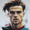 Jack Grealish Football Icon Diamond Painting