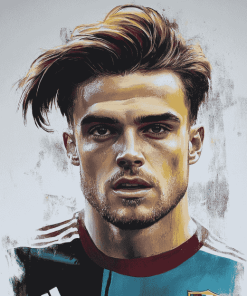 Jack Grealish Football Icon Diamond Painting