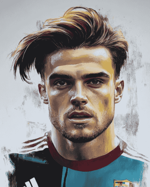 Jack Grealish Football Icon Diamond Painting