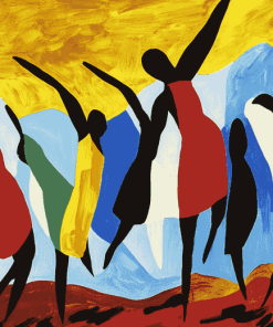 Jacob Lawrence Abstract Masterpieces Diamond Painting