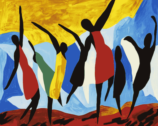 Jacob Lawrence Abstract Masterpieces Diamond Painting