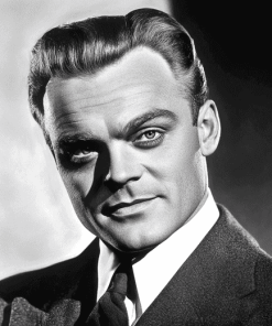 James Cagney Black and White Diamond Painting