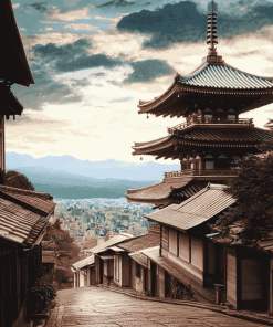 Japanese Buildings Diamond Painting