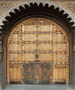 Japanese Castle Door Architecture Diamond Painting