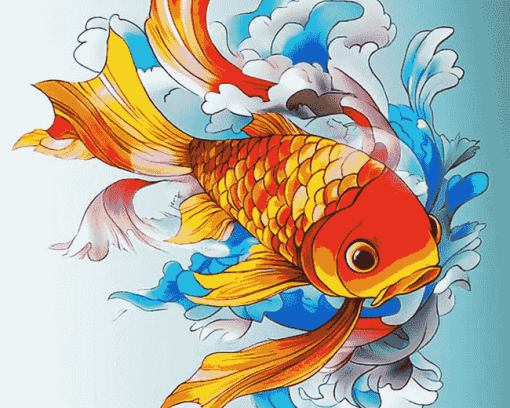 Japanese Fish Animations Diamond Painting