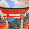 Japanese Fushimi Inari Shrine Diamond Painting