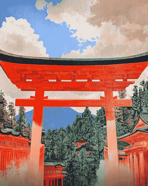 Japanese Fushimi Inari Shrine Diamond Painting