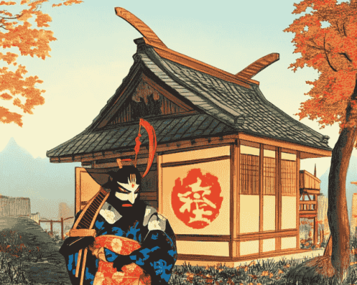 Japanese Kabuki Animation Diamond Painting