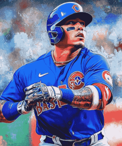 Javier Baez Baseball Icon Diamond Painting