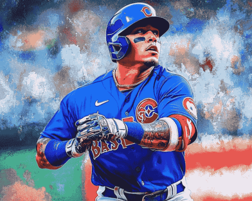 Javier Baez Baseball Icon Diamond Painting