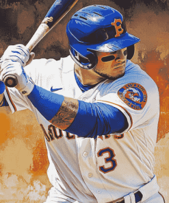 Javier Baez Famous Baseballer Diamond Painting