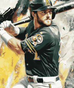 Jed Lowrie Baseball Diamond Painting