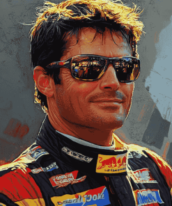 Jeff Gordon Glasses Race Cars Diamond Painting