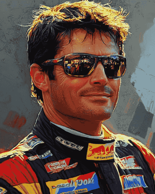 Jeff Gordon Glasses Race Cars Diamond Painting