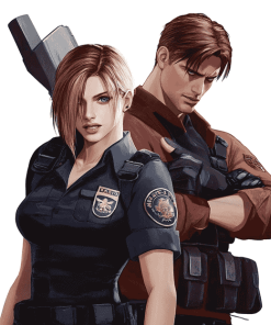 Jill And Leon Resident Evil Diamond Painting