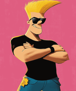 Johnny Bravo Cartoon Diamond Painting