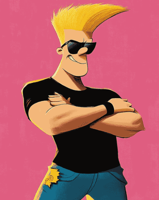 Johnny Bravo Cartoon Diamond Painting